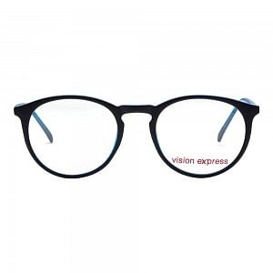 Full Rim Polycarbonate Round Black Medium Vision Express 29498 Eyeglasses