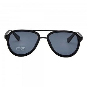 Aviator Polarised Lens Grey Solid Full Rim Medium Vision Express 12080P Sunglasses