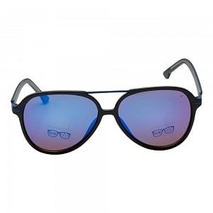 Aviator Blue Mirror Polycarbonate Full Rim Medium Vision Express 12081 Sunglasses
