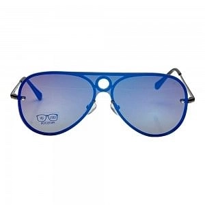 Aviator Blue Polycarbonate Full Rim Medium Vision Express 12082 Sunglasses