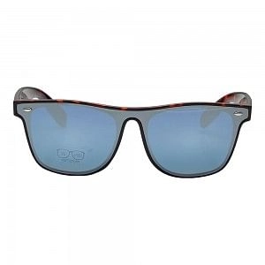 Rectangle Blue Mirror Polycarbonate Full Rim Medium Vision Express 21803 Sunglasses