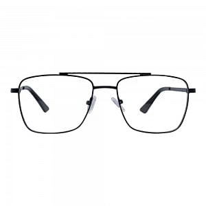Full Rim Metal Rectangle Black Medium Vision Express 12081 MF Eyeglasses