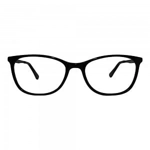 Full Rim Acetate Oval Black Medium Vision Express 49112AF Eyeglasses