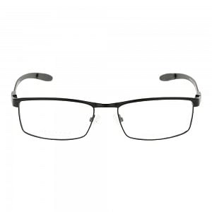 Full Rim Metal Rectangle Black Large Heritage HEOM5022 Eyeglasses