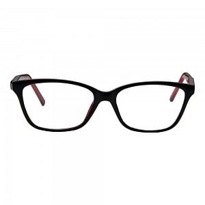 Blue Shield (Zero Power) Computer Glasses : Full Rim Wrap Black Polycarbonate Medium 29443