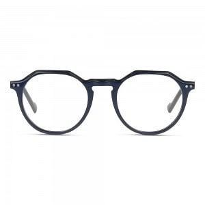 Full Rim Acetate Round Blue Male Small Miki Ninn MNOT0012 Eyeglasses