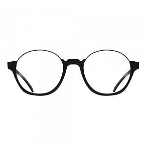 Full Rim Acetate Round Black Medium Miki Ninn MNOM0007 Eyeglasses