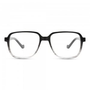 Full Rim Acetate Rectangle Black Male Medium Unofficial UNOM0236 Eyeglasses