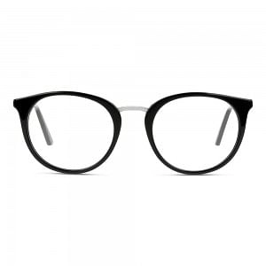 Full Rim Acetate Round Black Female Medium DbyD DBOF5023 Eyeglasses