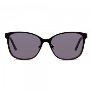 Oval UV Protected Lens Grey Black Acetate Full Rim  Medium C-line CNEF07 Sunglasses