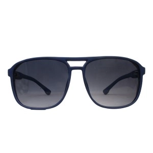 Grey Gradient Navy Square Sunglasses 21825