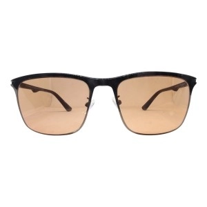 Amber Navy Rectangle Sunglasses 21835
