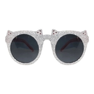 Pink Silver Round Sunglasses 51200
