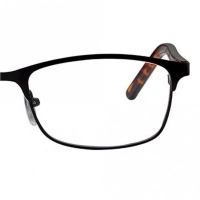 Full Rim Metal Oval Black Medium Vision Express 48788 Eyeglasses
