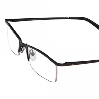 Half Rim Metal Rectangle Black Medium Vision Express 28875 Eyeglasses