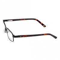 Full Rim Metal Rectangle Black Medium Vision Express 28930 Eyeglasses