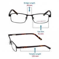 Full Rim Metal Rectangle Black Medium Vision Express 28930 Eyeglasses