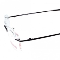 Rimless Titanium Rectangle Black Medium Vision Express 11915 Eyeglasses
