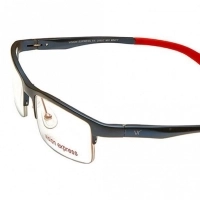 Half Rim Metal Wrap Blue Medium Vision Express 28957 Eyeglasses