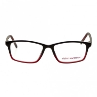 Full Rim Polycarbonate Rectangle Black Medium Vision Express 28976 Eyeglasses