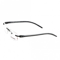 Rimless Metal Rectangle Clear Crystal Medium Vision Express 29134 Eyeglasses