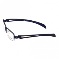 Half Rim Metal Wrap Blue Medium Vision Express 29136 Eyeglasses