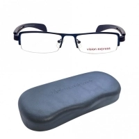 Half Rim Metal Wrap Blue Medium Vision Express 29136 Eyeglasses