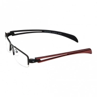 Half Rim Metal Wrap Black Medium Vision Express 29136 Eyeglasses