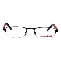 Half Rim Metal Rectangle Black Medium Vision Express 12003 Eyeglasses