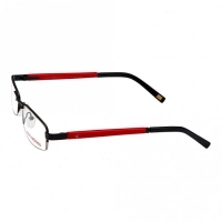 Half Rim Metal Rectangle Black Medium Vision Express 12003 Eyeglasses
