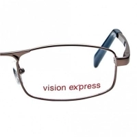 Full Rim Metal Rectangle Gun Metal Medium Vision Express 12004 Eyeglasses