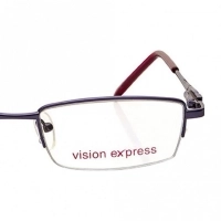 Half Rim Metal Rectangle Purple Medium Vision Express 48945 Eyeglasses