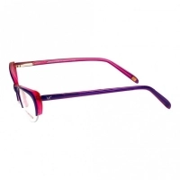 Blue Shield (Zero Power) Computer Glasses: Half Rim Almond Purple Acetate Small 48889