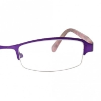 Half Rim Metal Rectangle Purple Medium Vision Express 48893 Eyeglasses