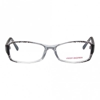 Full Rim Polycarbonate Rectangle Grey Medium Vision Express 12005 Eyeglasses