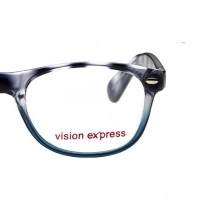 Full Rim Polycarbonate Wayfarer Blue Medium Vision Express 29265 Eyeglasses