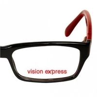 Full Rim Polycarbonate Rectangle Black Medium Vision Express 29271 Eyeglasses