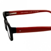 Full Rim Polycarbonate Rectangle Black Medium Vision Express 29271 Eyeglasses
