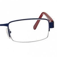 Half Rim Stainless Steel Wrap Brown Medium Vision Express 29298 Eyeglasses