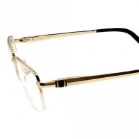 Half Rim Gold Plated Square Gold Medium Vision Express 12013 Eyeglasses