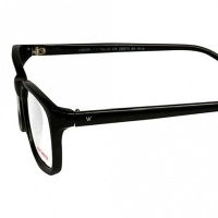 Full Rim Polycarbonate Rectangle Black Medium Vision Express 28973 Eyeglasses