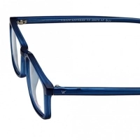 Full Rim Polycarbonate Rectangle Blue Medium Vision Express 28975 Eyeglasses