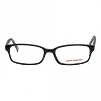 Full Rim Polycarbonate Rectangle Black Medium Vision Express 28975 Eyeglasses