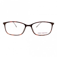 Full Rim Ultem Square Brown Medium Vision Express 49015 Eyeglasses