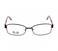 Full Rim Monel Rectangle Black Medium DbyD DYF46 Eyeglasses