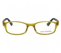Square Green Polycarbonate Medium Vision Express 61266 Kids Eyeglasses
