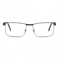 Full Rim Stainless Steel Rectangle Grey Large DbyD DBAM25 Eyeglasses