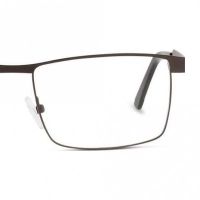 Full Rim Stainless Steel Rectangle Grey Large DbyD DBAM25 Eyeglasses