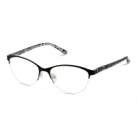 Full Rim Stainless Steel Almond Black Medium Sensaya SYCF17 Eyeglasses