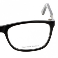 Full Rim Acetate Rectangle Black Medium 5th Avenue FAAF43 Eyeglasses